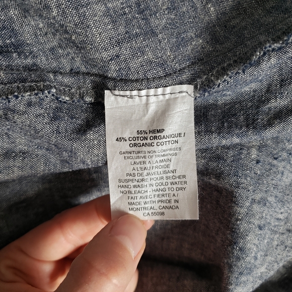 🇨🇦 Jennifer Glasgow Hemp & Organic Cotton Dress - Picture 5 of 7